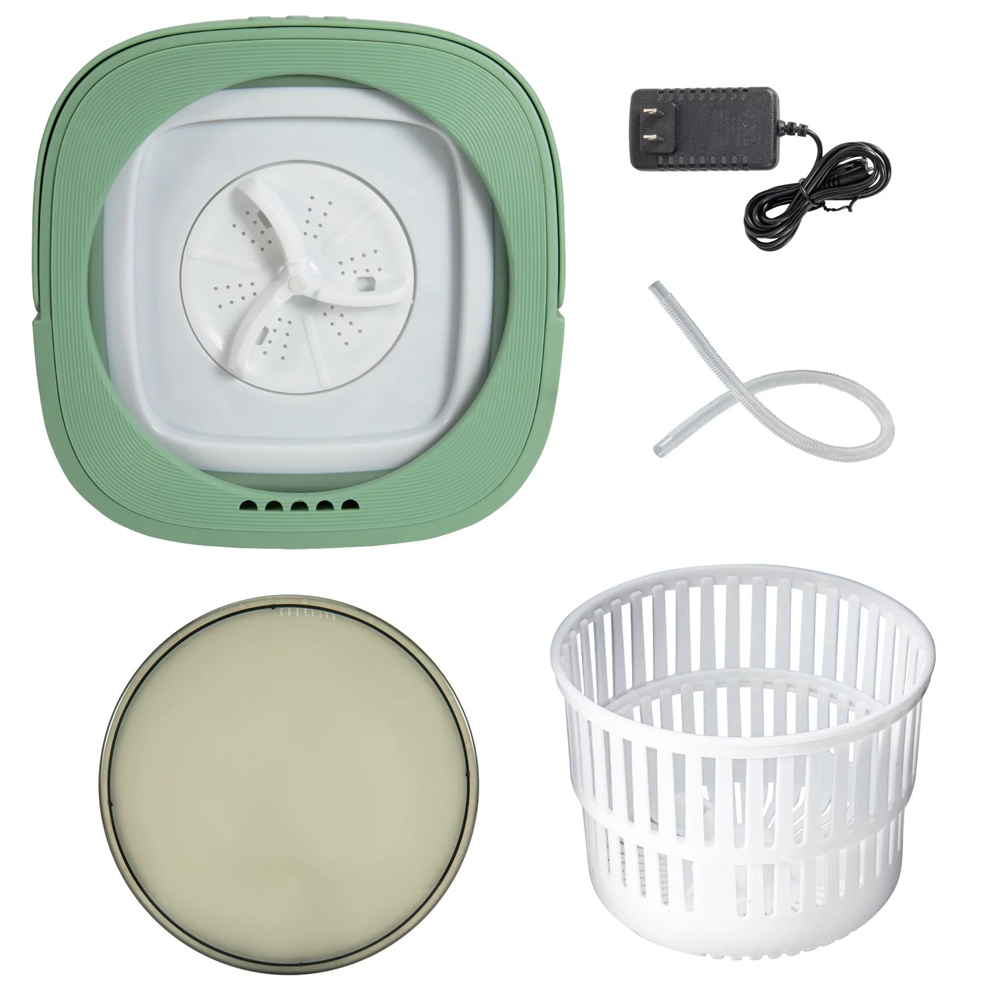 6.5L Foldable Mini Small Portable Washer Washing Machine for Apartment, Laundry, Camping, RV, Travel, Underwear, Socks, Baby Clothes (110V-260V)