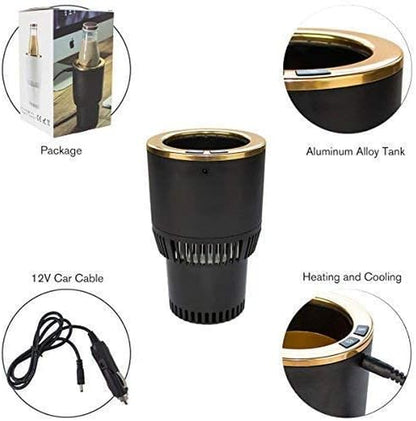 Premium 2-In-1 Car Cup Warmer Cooler Smart Car Cup Mug Holder Holiday Seasonal Present | Perfect Car Tumbler Holder for Commuter/Traveler/Road Tripper/Recreation